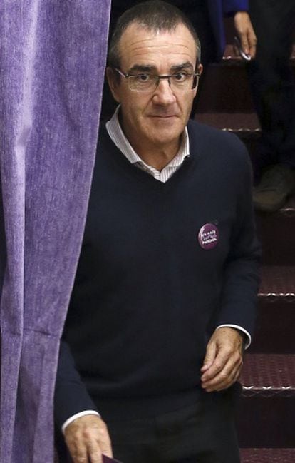 Juan Pedro Yllanes, candidato de Podemos, este miércoles.