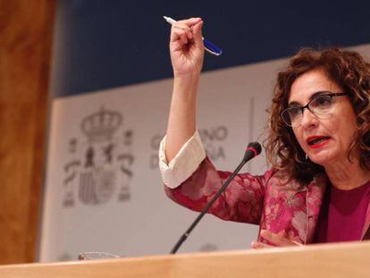  La ministra de Hacienda, María Jesús Montero. PABLO MONGE 