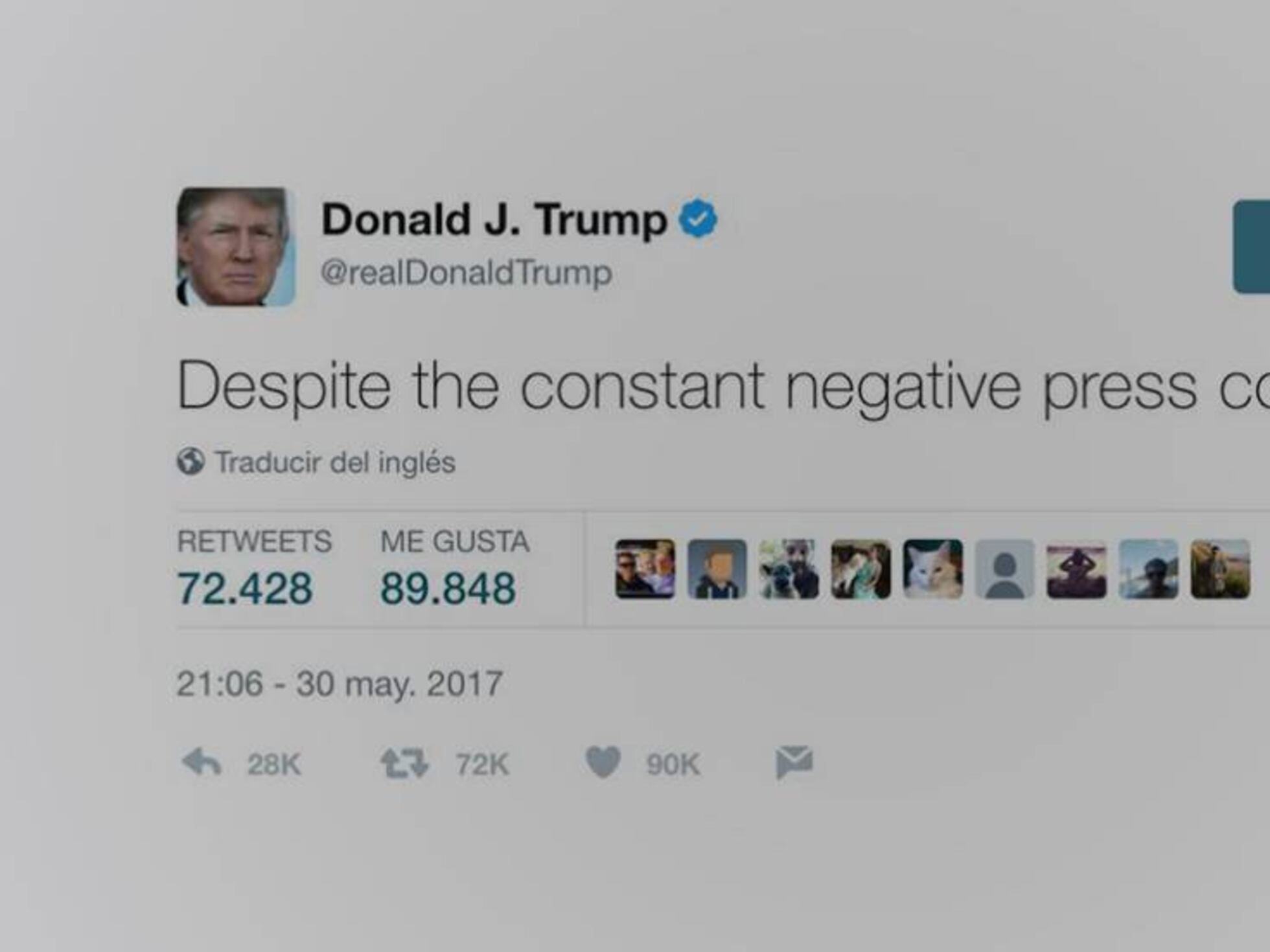“Covfefe”: un misterioso tuit de Trump a medianoche incendia Internet |  Universo Trump | EL PAÍS