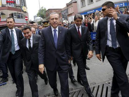 Recep Tayyip Erdogan, en Estambul este viernes. 