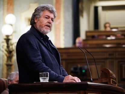El diputado de Unidas Podemos Juantxo López de Uralde, este martes en el Congreso.