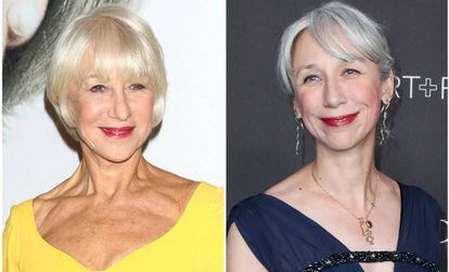 Helen Mirren y, a la derecha, Alexandra Grant.