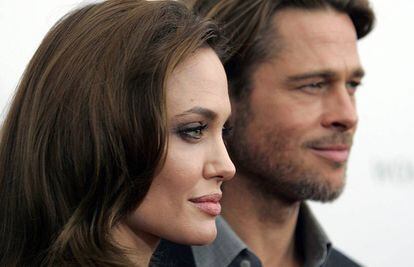 Angelina Jolie y Brad Pitt, en un estreno.