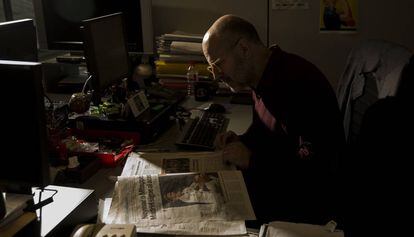 Ramon Besa, en la redacción de EL PAÍS.