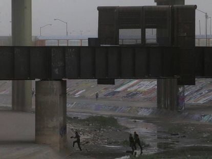 Inmigrantes en Ciudad Juárez, México.