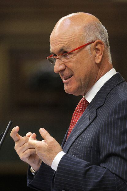 El portavoz de CiU, Josep Antoni Duran Lleida, durante una sesión en el Congreso el pasado 12 de mayo.