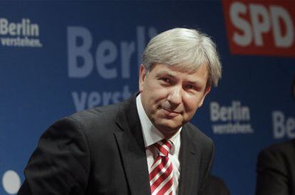 Klaus Wowereit, tras ser reelegido alcalde-gobernador de Berlín.