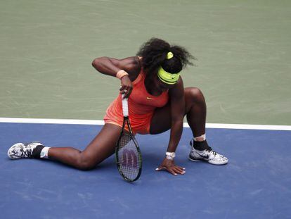 Serena Williams, durante el partido ante Vinci.