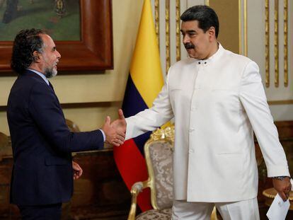 Armando Benedetti y Nicolás Maduro.