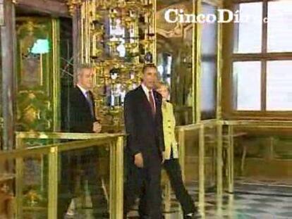 Obama visita el campo de concentración de Buchenwald