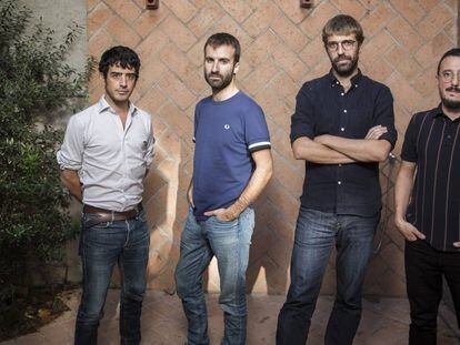 Els integrants del grup musical barceloní Manel.