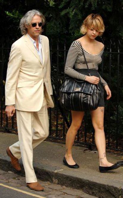 Peaches Geldof y su padre, el músico irlandés Bob Geldof, en una imagen de archivo.