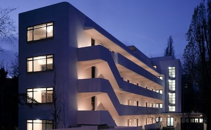 El londinense edificio Isokon, una vez restaurado.