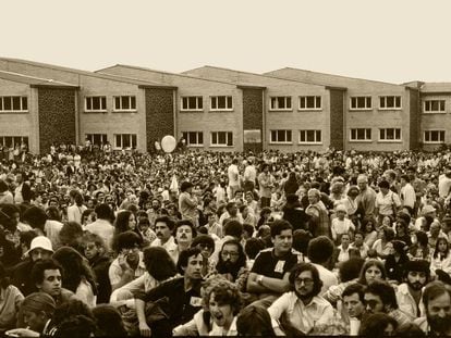 Primera edición del Festival Celta de Ortigueira en 1978 en una imagen cedida por la organización.