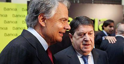 Ignacio Garralda, presidente de Mutua Madrileña, y José Luis Olivas, vicepresidente de Bankia