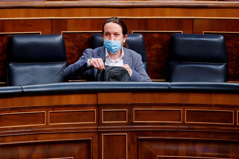 Pablo Iglesias, el pasado miércoles en el Congreso.