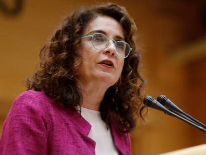 La ministra de Hacienda, Mar&iacute;a Jes&uacute;s Montero.