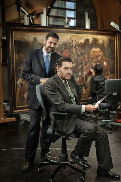 Miguel Zugaza, director del Museo del Prado, y Gabriele Finaldi, ex número dos del centro y ahora director de la National Gallery.