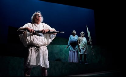 Ramon Fontserè, en primer término, en '¡Que salga Aristófanes!'.