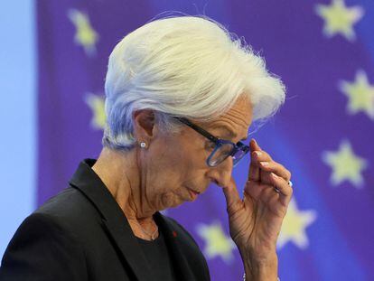 La presidenta del BCE, Christine Lagarde, el pasado jueves.