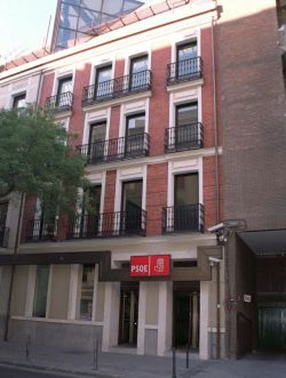 Sede del PSOE en Ferraz. 