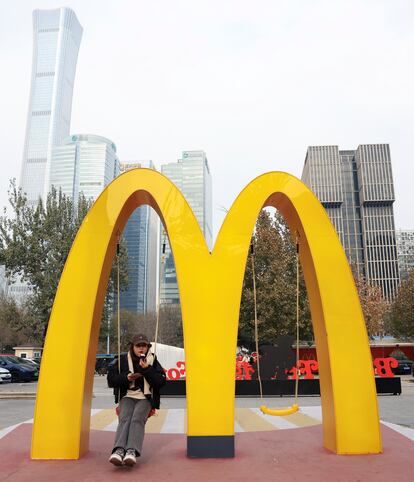 Los arcos de McDonald's, en Pekín.