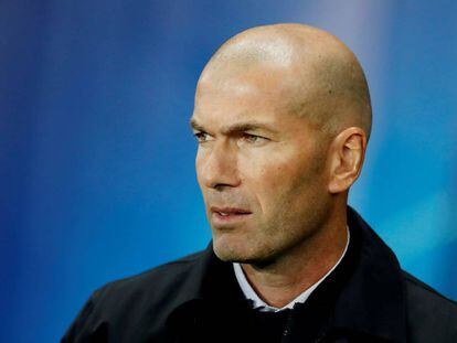 Zidane, en el Parque de los Príncipes