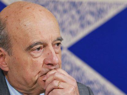 El ex primer ministro francés, Alain Juppé, el sábado en Burdeos.