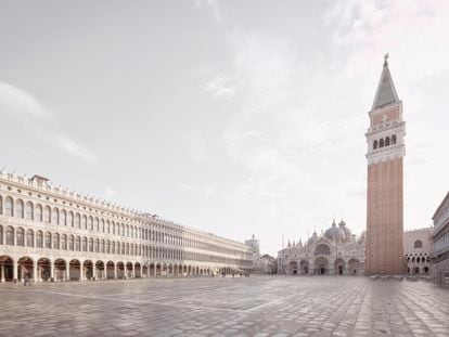 Fachada de la Procaturie Vecchie, una de las alas de las procuradurías que construyen el perímetro de la plaza veneciana de San Marco.
