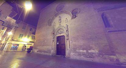Portal de la Iglesia de Sant Miquel, en Palma de Mallorca, donde se produjo el incidente.