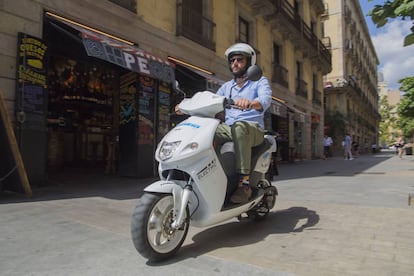 Una moto elèctrica.