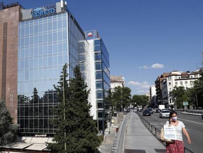 Edificio del paseo de la Castellana, 42, en Madrid. 