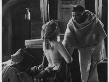 Un fotograma de la pel·lícula danesa clàssica sobre bruixeria 'Haxan' (1922).
