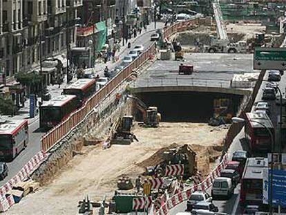 La boca del túnel de Cuatro Caminos