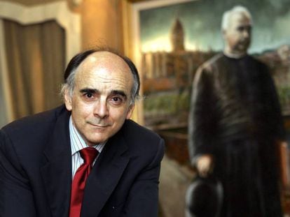 Andr&eacute;s Urrutia, presidente de la Academia de la Lengua Vasca en una imagen de 2005.