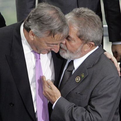 Néstor Kirchner (izquierda) y Lula da Silva en noviembre de 2007.