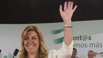 Susana D&iacute;az, en un reciente acto del PSOE.