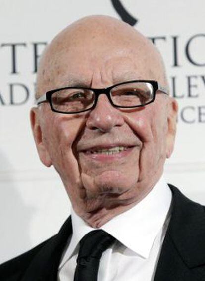 Rupert Murdoch en la entrega de los 42 Premios Emmy Internacionales en Nueva York el 24 de noviembre.