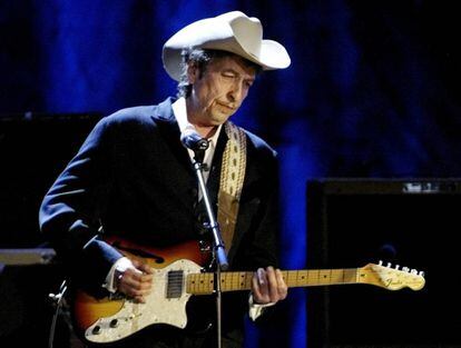 Bob Dylan, en un concierto en Los Angeles en 2004.