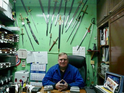 Mariano Zamorano in his office.