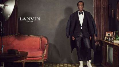 Uno de los modelos de Lanvin, en una foto de campa&ntilde;a.