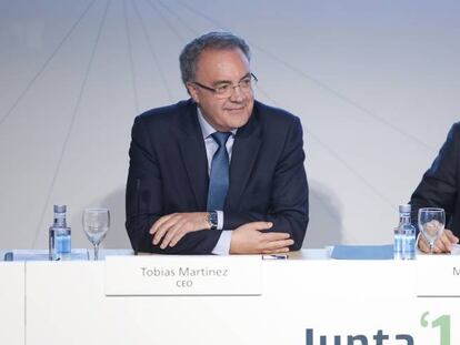Tobías Martínez y Marco Patuano, consejero delegado y presidente de Cellnex, respectivamente.