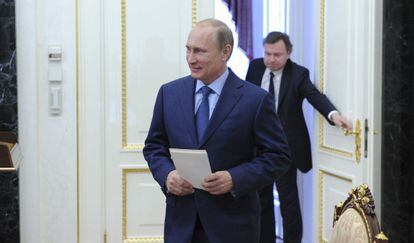 Putin, a su llegada a la reuni&oacute;n con el Consejo de Seguridad