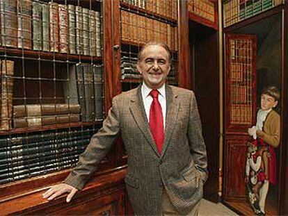 Gustavo Cisneros, fotografiado en su casa de Madrid.