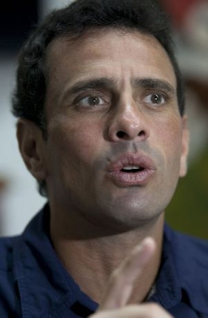 El excandidato a la presidencia de Venezuela, Henrique Capriles.