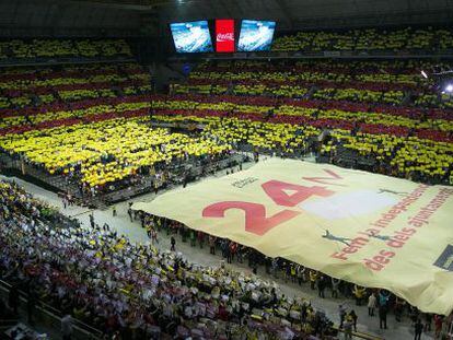 Una imagen del Sant Jordi durante el acto de la ANC.