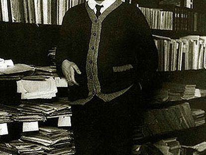 Albert Einstein, en la universidad de Stanford.