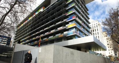 Sede del Instituto Nacional de Estadística (INE), en la calle del Capitán Haya, número 51 de Madrid.