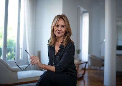 María Dueñas, last Wednesday at her home in the center of Madrid.