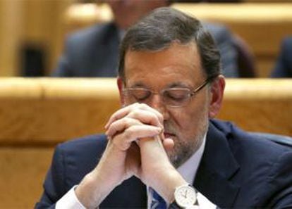 Mariano Rajoy, durante un debate sobre el estado de la nación.